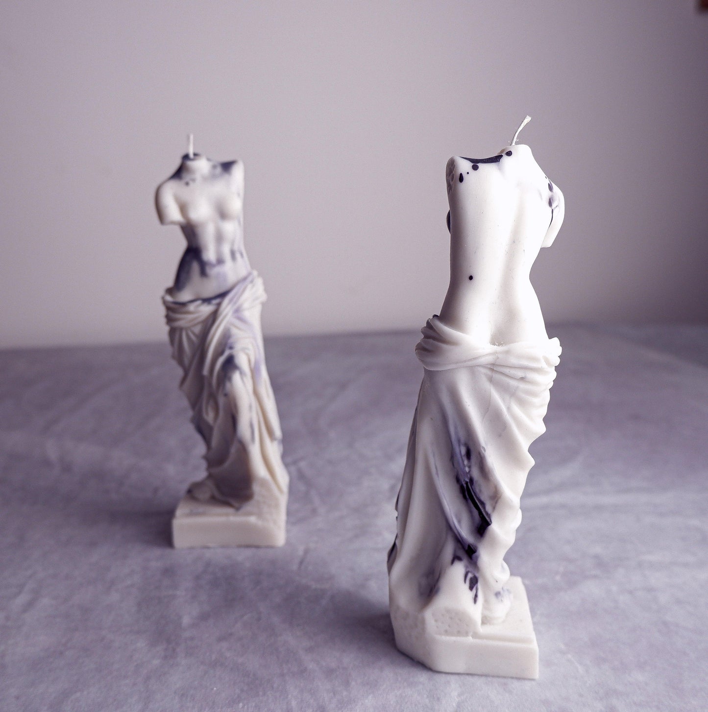 Large Marble Venus de Milo Candle - Vendeo.co.uk