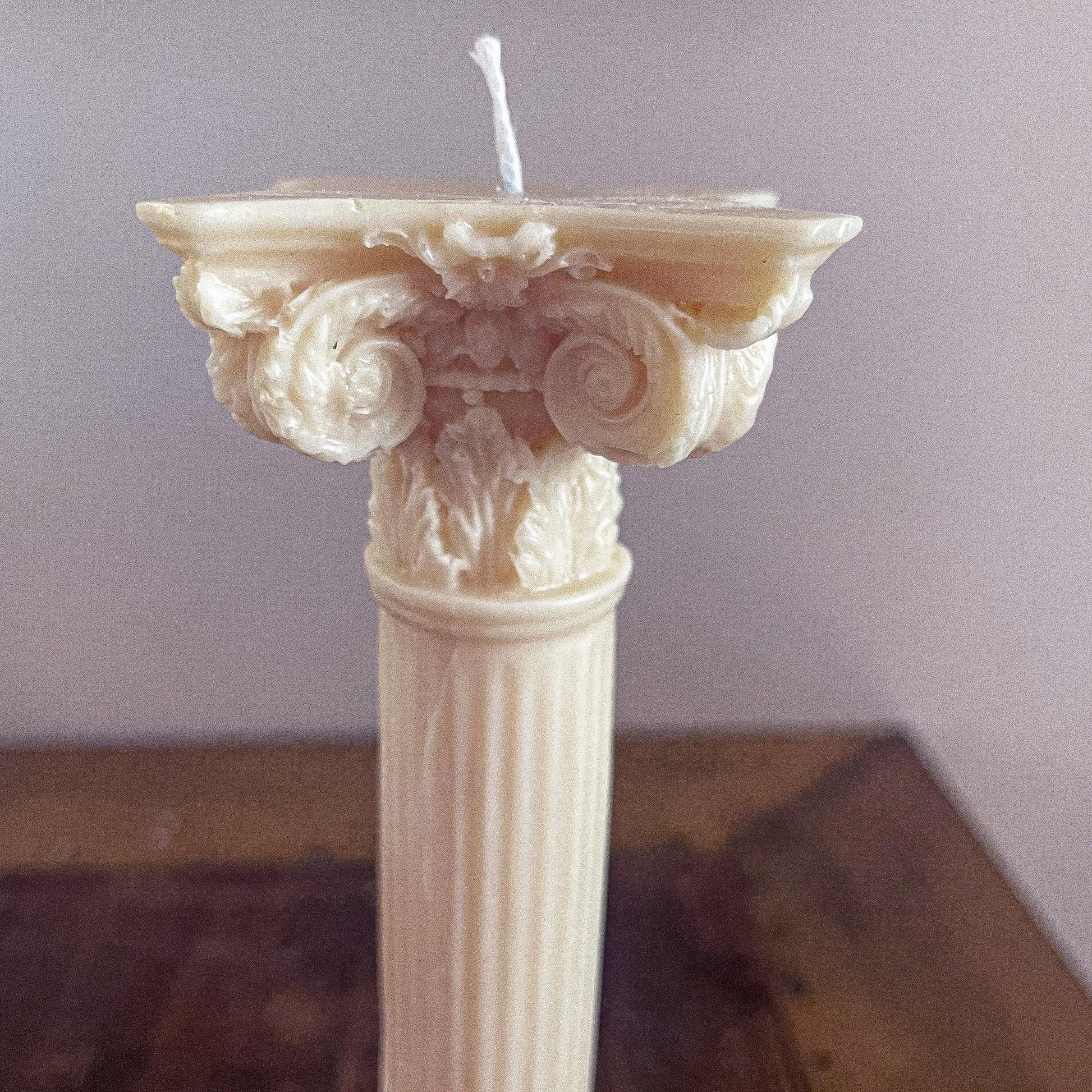 Large Roman Composite Column Candle - Vendeo.co.uk