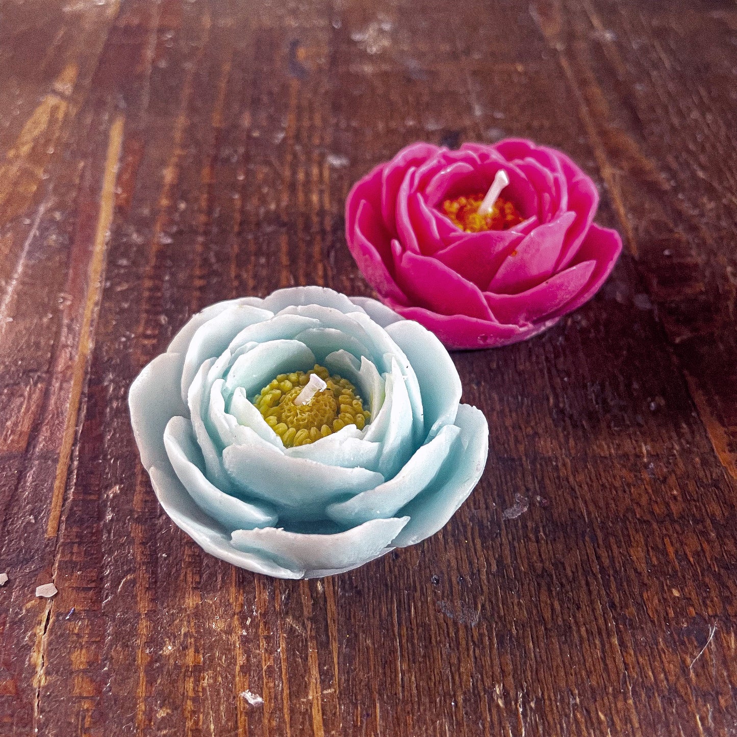 Peony Flower Candle