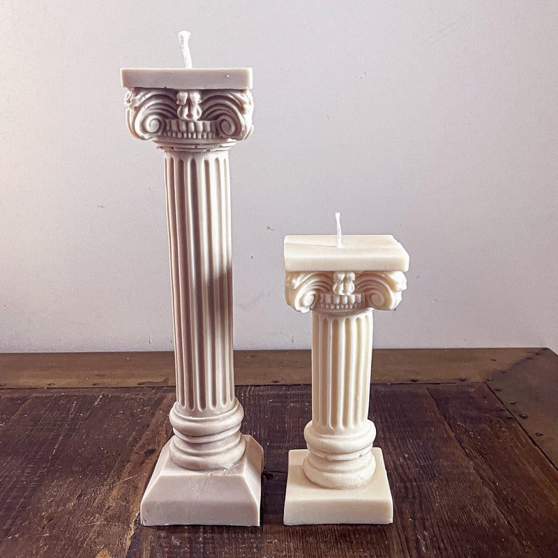 Medium Greek Column Candle - Vendeo.co.uk
