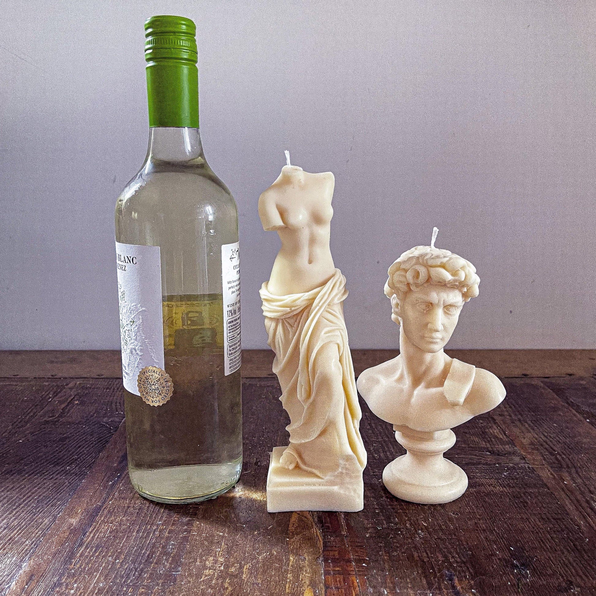 Large Venus de Milo and David Bust Candle Bundle - Vendeo.co.uk