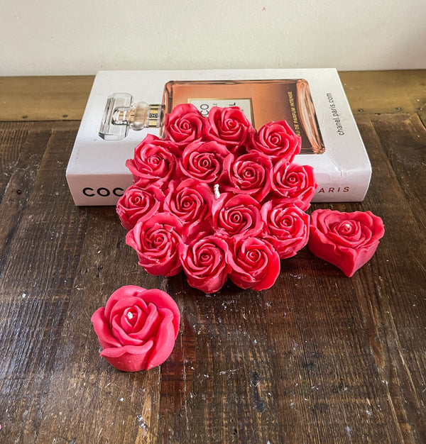 Rose Candle Bunch