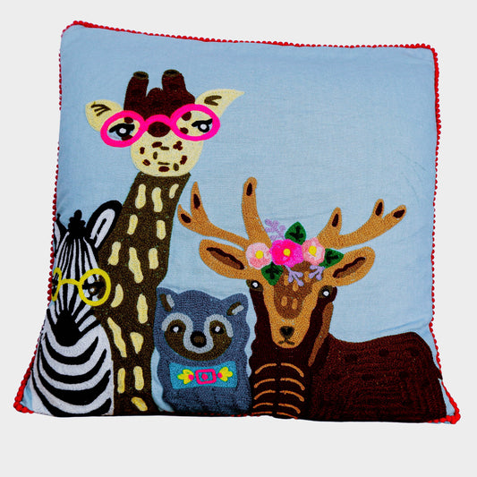 Embroidered Animal Cushion - Vendeo.co.uk