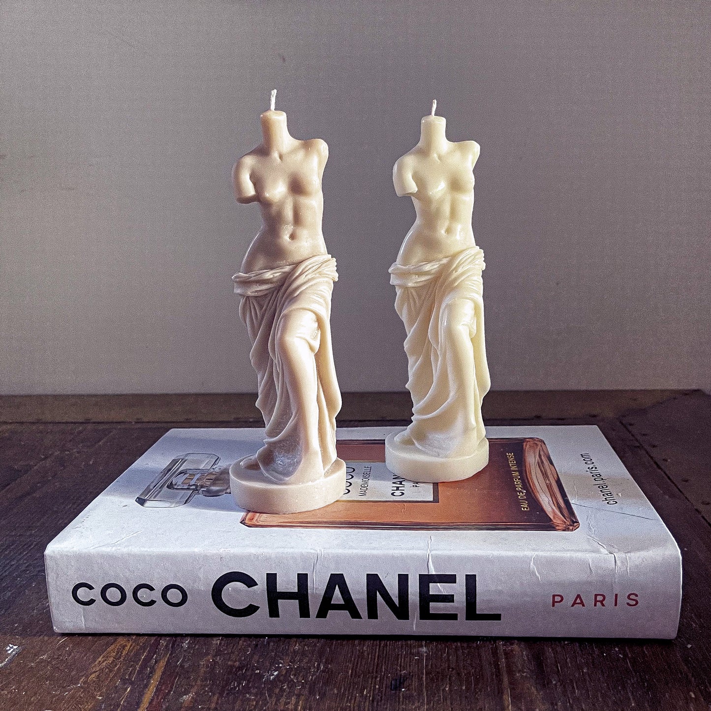 Small Venus de Milo and David Candle Bundle