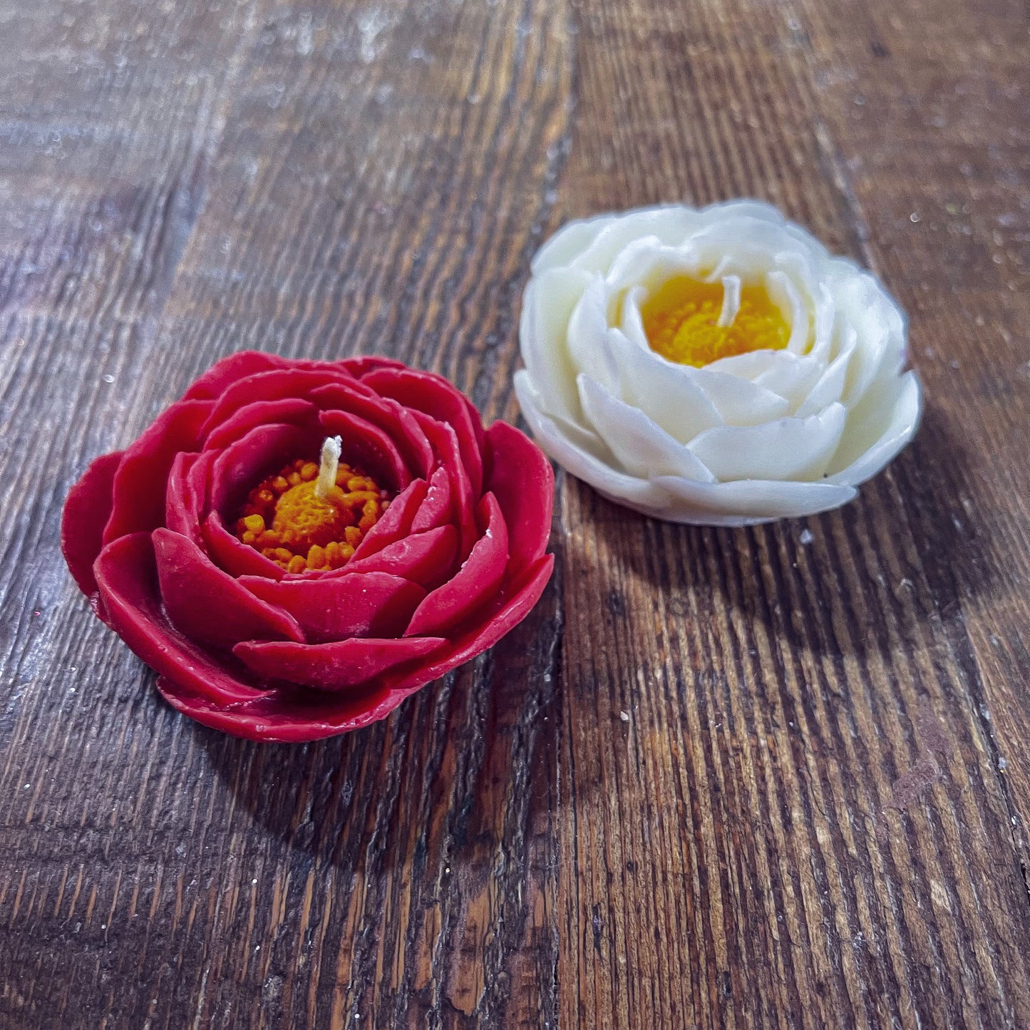 Peony Flower Candle