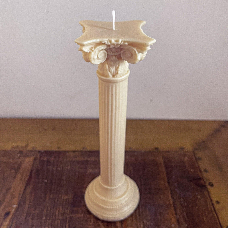 Large Roman Composite Column Candle - Vendeo.co.uk