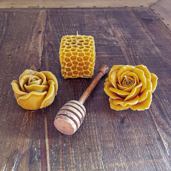 Small Honey Bee Wax Rose - Vendeo.co.uk