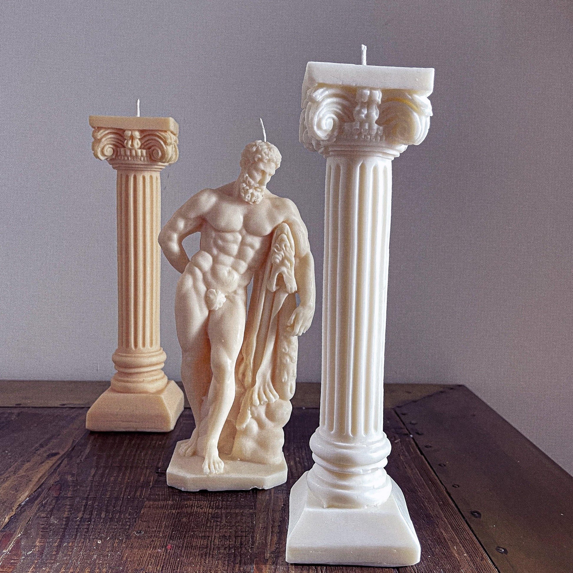 Large Greek Column Candle - Vendeo.co.uk