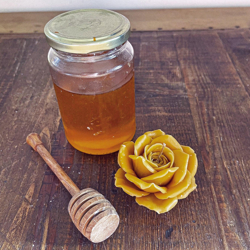 Large Honey Bee Wax Rose - Vendeo.co.uk