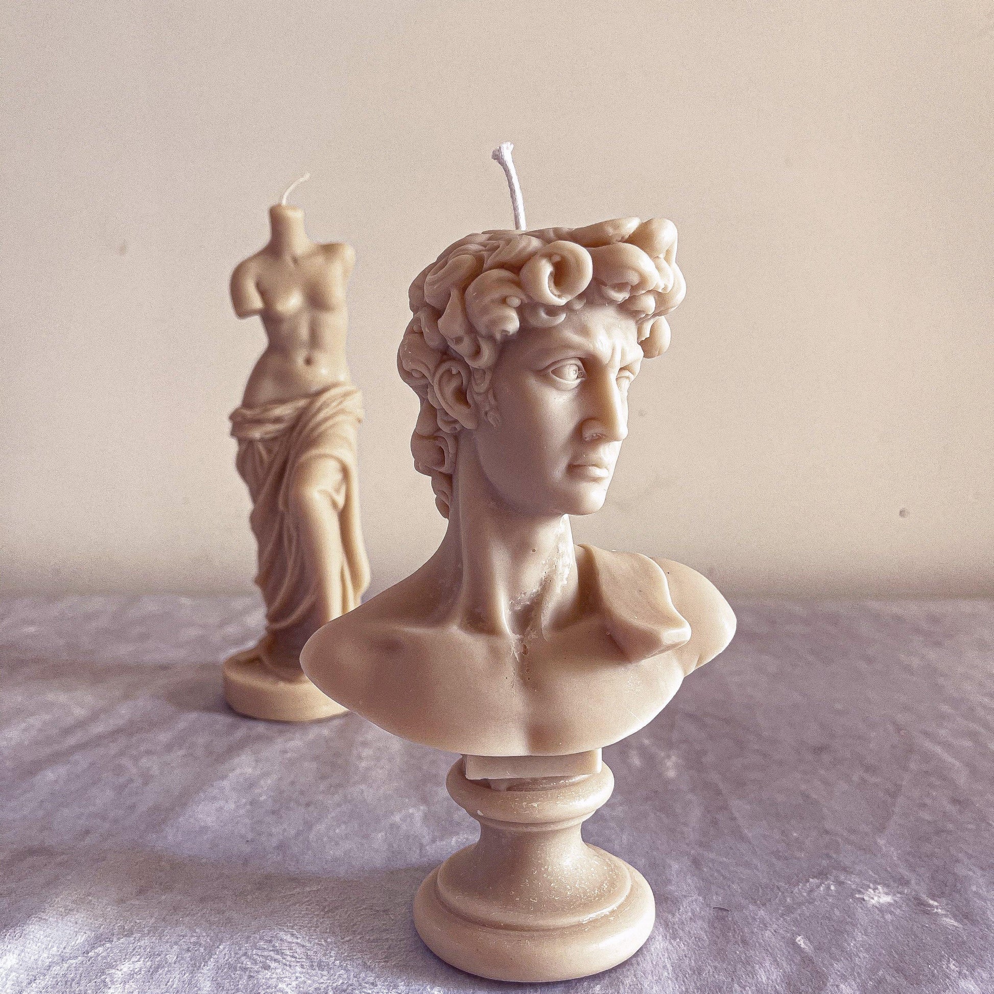 Venus de Milo and David Bust Candle Bundle - Vendeo.co.uk