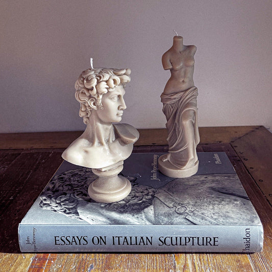 Venus de Milo and David Bust Candle Bundle - Vendeo.co.uk